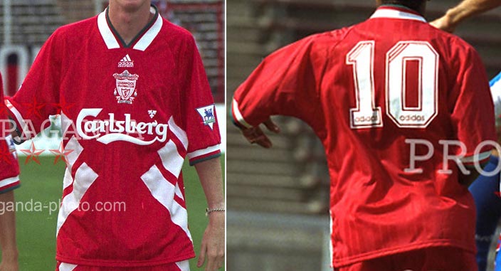 The History Liverpool FC Kits 1994 - 1995
