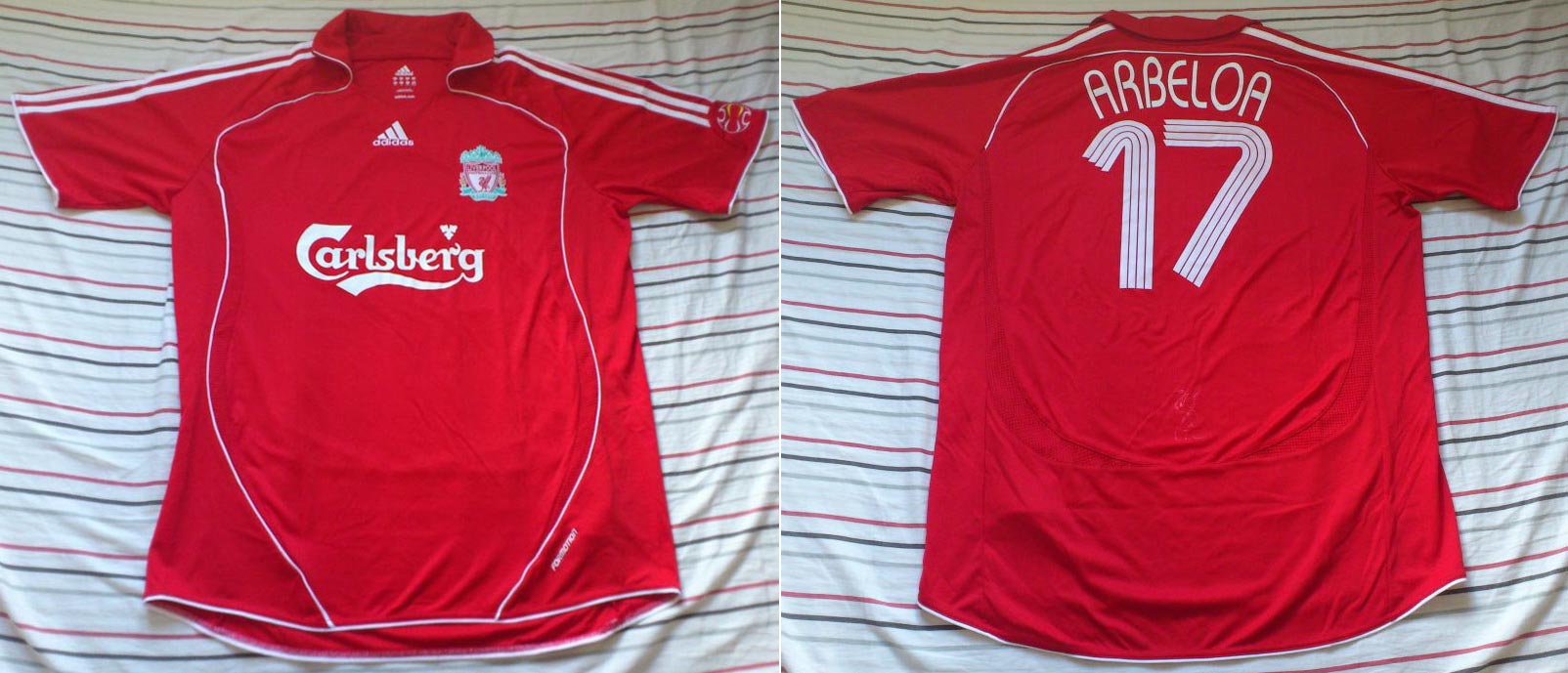 The History Liverpool F.C. Kits 2007 - 2008