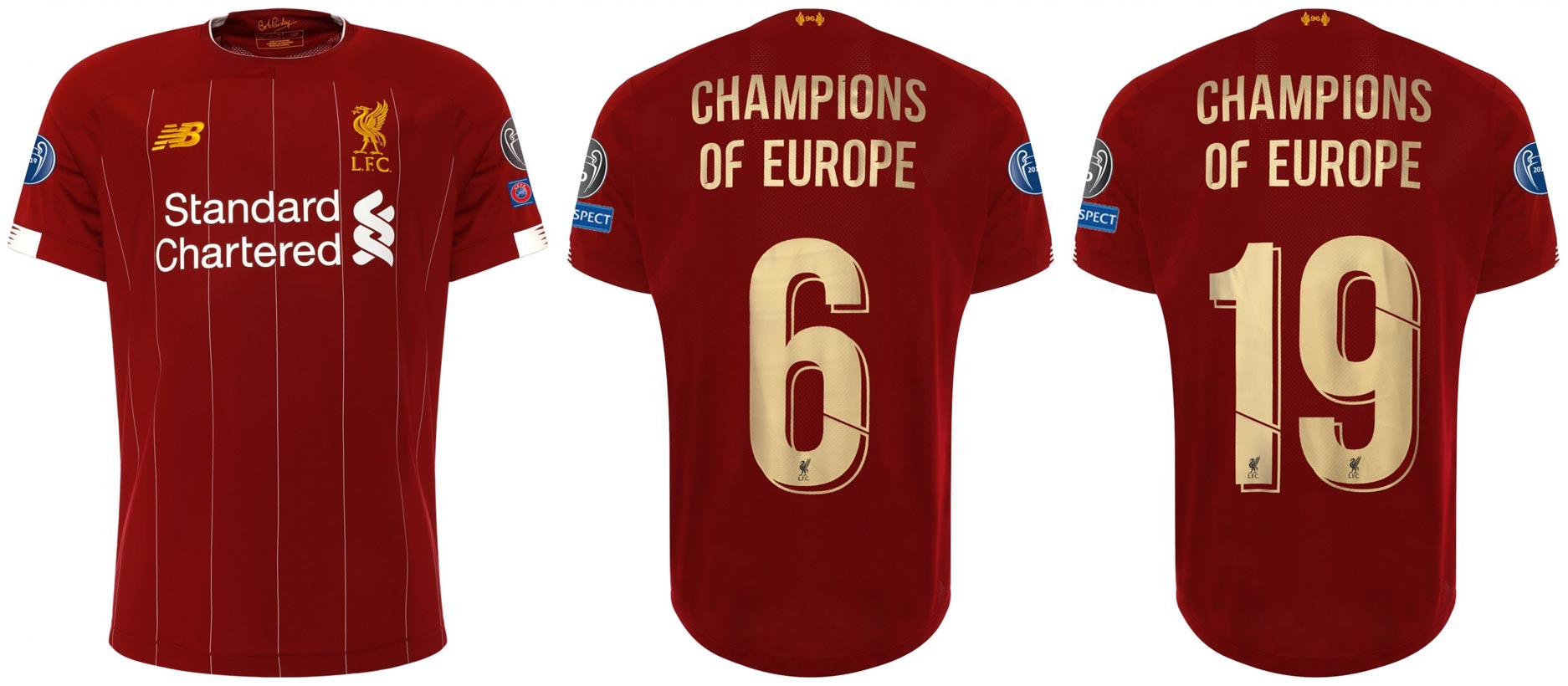 champions of europe liverpool jersey